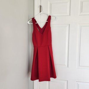 Women's sleeveless Red Dress